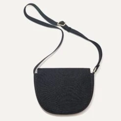 Rothy's The Saddle Bag - Black -Rothy's Shoes Store 232 SaddleBag Black Back 3445