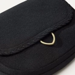 Rothy's The Saddle Bag - Black -Rothy's Shoes Store 232 SaddleBag Black Strap 3446