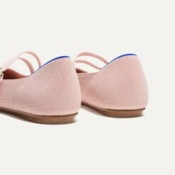 Rothy's The Double Buckle Mary Jane - Ballerina -Rothy's Shoes Store 233 DoubleBuckleMaryJane Ballerina HeelDetail 0757