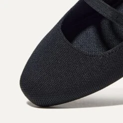 Rothy's The Double Buckle Mary Jane - Black -Rothy's Shoes Store 233 DoubleBuckleMaryJane Black ToeDetail 0702