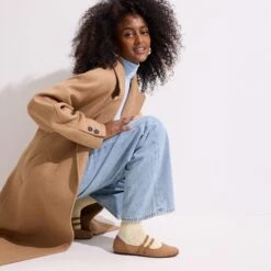 Rothy's The Double Buckle Mary Jane - Java Chip -Rothy's Shoes Store 233 DoubleBuckleMaryJane JavaChip On Figure 0309