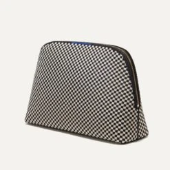 Rothy's The Vanity Set - Black And White Micro Check -Rothy's Shoes Store 237 VanitySet Black WhiteMicrocheck 45DegreeLarge 7039