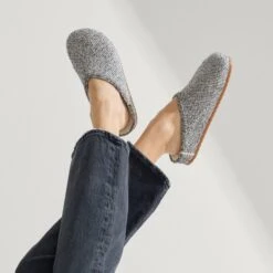 Rothy's The Cozy Clog - Cookies And Cream Bouclé -Rothy's Shoes Store 248 CozyClog Cookies CreamBoucle OnFigure 0615