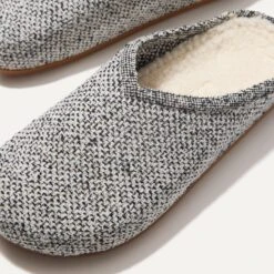 Rothy's The Cozy Clog - Cookies And Cream Bouclé -Rothy's Shoes Store 248 CozyClog Cookies CreamBoucle ToeDetail 3636