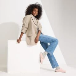 Rothy's The Buckle Clog - Ballerina Bouclé -Rothy's Shoes Store 249 BuckleClog BallerinaBoucle On Figure 1300