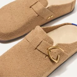 Rothy's The Buckle Clog - Wren Bouclé -Rothy's Shoes Store 249 BuckleClog WrenBoucle ToeDetail 6722