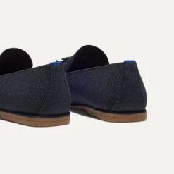 Rothy's The Ravello Tassel Loafer - Black -Rothy's Shoes Store 250 RavelloTasselLoafer Black HeelDetail 4138