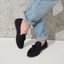 Rothy's The Ravello Tassel Loafer - Black -Rothy's Shoes Store 250 RavelloTasselLoafer Black OnFigure 1090