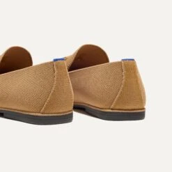 Rothy's The Ravello Tassel Loafer - Whiskey -Rothy's Shoes Store 250 RavelloTasselLoafer Whiskey HeelDetail 4136