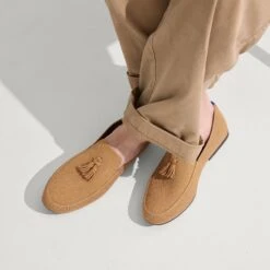Rothy's The Ravello Tassel Loafer - Whiskey -Rothy's Shoes Store 250 RavelloTasselLoafer Whiskey OnFigure 0971