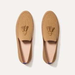 Rothy's The Ravello Tassel Loafer - Whiskey -Rothy's Shoes Store 250 RavelloTasselLoafer Whiskey PrimaryOverhead 3972