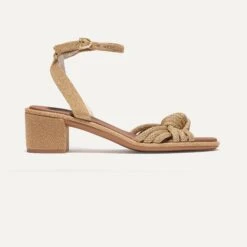 Rothy's The Knot Sandal - Golden Sun -Rothy's Shoes Store 256 KnotSandal GoldenSun Side 6687