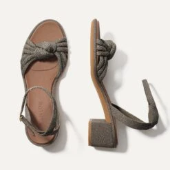 Rothy's The Knot Sandal - Silver Sand