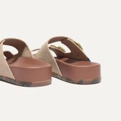 Rothy's The Buckle Slide - Dune -Rothy's Shoes Store 257 Buckle Slide Dune Heel 4332