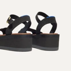 Rothy's The Criss–Cross Lightweight Wedge Sandal - Black 11 Rothy's The Criss–Cross Lightweight Wedge Sandal - Black -Rothy's Shoes Store 259 Criss CrossLightweightWedge Black Heel 4456