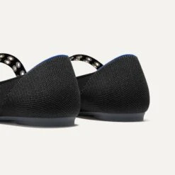 Rothy's The Ballet Mary Jane - Black -Rothy's Shoes Store 266 BalletMaryJane Black Heel 5815