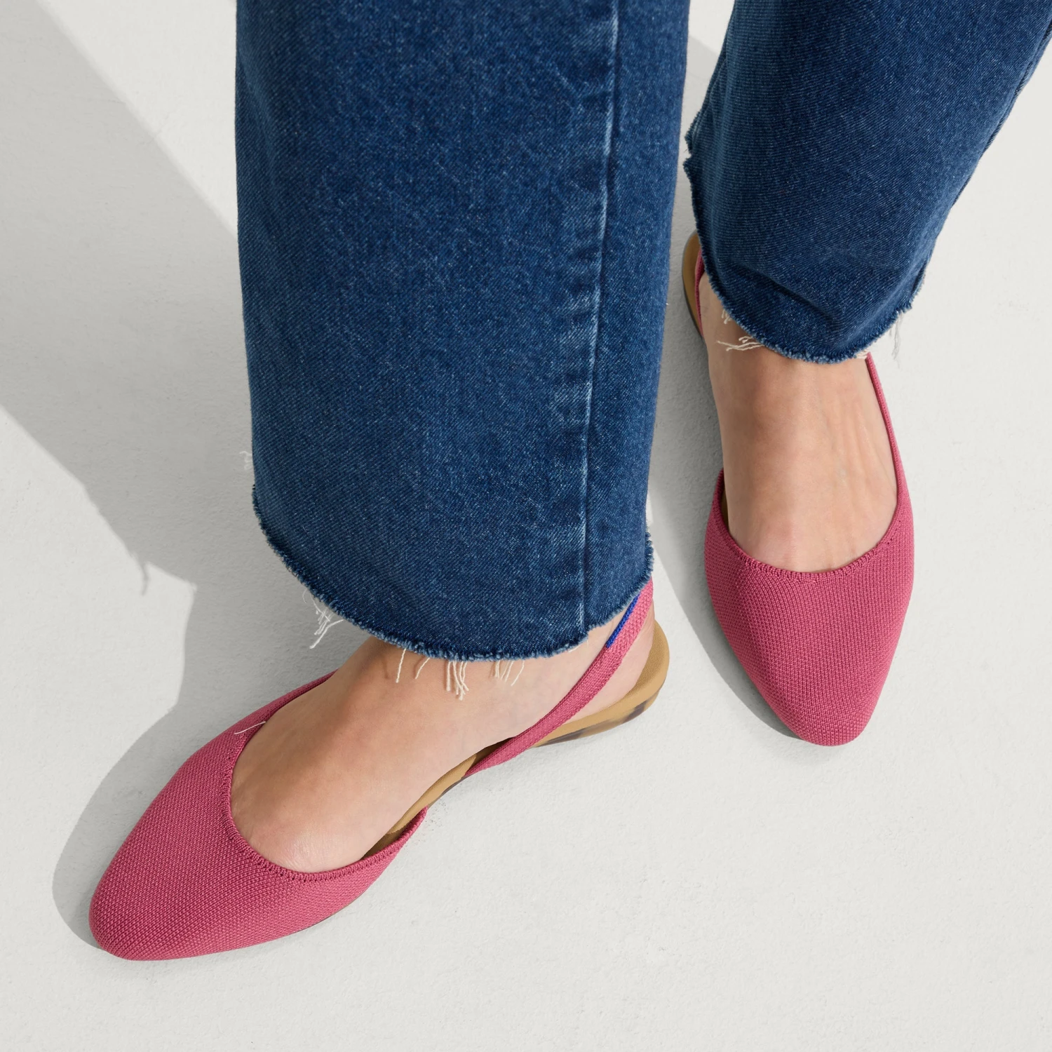 Rothy's The Almond Slingback - Hibiscus 2 Rothy's The Almond Slingback - Hibiscus - Image 2