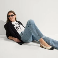 Rothy's The Almond Slingback - Conch Captoe -Rothy's Shoes Store 268 Almond Slingback Conch Captoe On Figure 1344