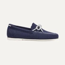 Rothy's The Boat Shoe - Bay Blue -Rothy's Shoes Store 269 BoatShoe BayBlue Side 4566