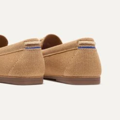 Rothy's The Boat Shoe - Driftwood -Rothy's Shoes Store 269 BoatShoe Driftwood Heel 3445