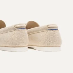 Rothy's The Boat Shoe - Sea Foam -Rothy's Shoes Store 269 BoatShoe SeaFoam Heel 3445