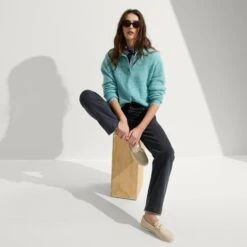 Rothy's The Boat Shoe - Sea Foam -Rothy's Shoes Store 269 BoatShoe SeaFoam OnFigure 0593