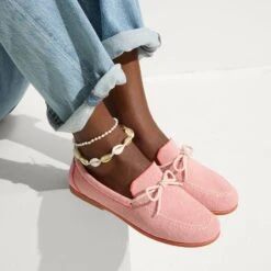 Rothy's The Boat Shoe - Sunbaked Pink -Rothy's Shoes Store 269 TheBoatShoe SunbakedPink OnFigure 1169