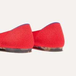 Rothy's The Emblem Ballet Flat - Cardinal -Rothy's Shoes Store 270 EmblemBalletFlat Cardinal Heel 4456
