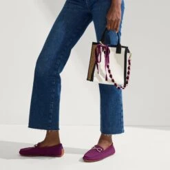 Rothy's The Shoulder Strap - Velvet Plum Chain -Rothy's Shoes Store 275 ShoulderStrap VelvetPlumChain On Figure 0232