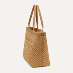 Rothy's The Zip Travel Tote - Hazelnut -Rothy's Shoes Store 277 ZipAroundTote Hazelnut 45 Degree 2337
