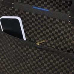 Rothy's The Zip Travel Tote - Night Song -Rothy's Shoes Store 277 ZipAroundTote NightSong ZipPocketDetail 8779