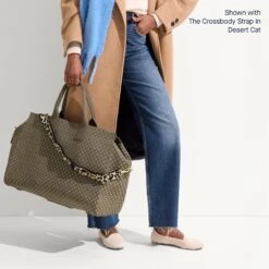 Rothy's The Weekender - Safari Green -Rothy's Shoes Store Weekender Basketweave Safari CrossbodyStrap DesertCat